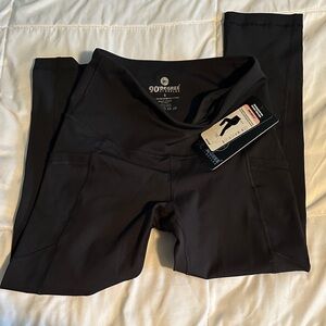 90 Degree By Reflex Black Leggings Capri